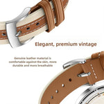 Dây đồng hồ da thật phối màu kiểu yên ngựa, dành cho Apple Watch 46mm / 49mm / 45mm / 44mm, dành cho Apple Watch 42mm / 41mm / 40mm / 38mm