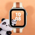 Dây đồng hồ da thật phối màu kiểu yên ngựa, dành cho Apple Watch 46mm / 49mm / 45mm / 44mm, dành cho Apple Watch 42mm / 41mm / 40mm / 38mm
