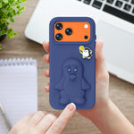 Ốp lưng điện thoại chống sốc EVA hình chim cánh cụt có giá đỡ, dành cho iPhone 17 Pro Max, iPhone 17 Pro, iPhone 17, iPhone Air, iPhone 16 Pro Max, iPhone 16 Pro, iPhone 16, iPhone 15 Pro Max