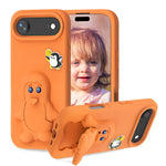 Ốp lưng điện thoại chống sốc EVA hình chim cánh cụt có giá đỡ, dành cho iPhone 17 Pro Max, iPhone 17 Pro, iPhone 17, iPhone Air, iPhone 16 Pro Max, iPhone 16 Pro, iPhone 16, iPhone 15 Pro Max