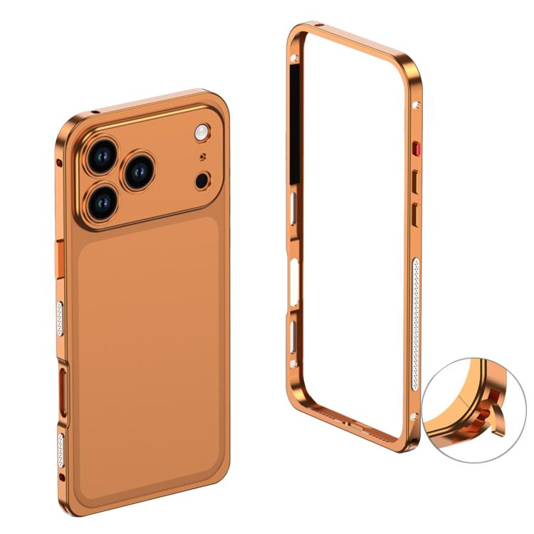 Ốp lưng điện thoại khung kim loại hợp kim siêu mỏng chống sốc, dành cho iPhone 17 Pro Max, iPhone 17 Pro