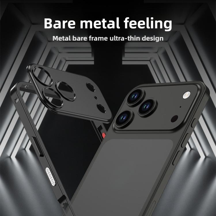 Ốp lưng điện thoại khung kim loại hợp kim siêu mỏng chống sốc, dành cho iPhone 17 Pro Max, iPhone 17 Pro