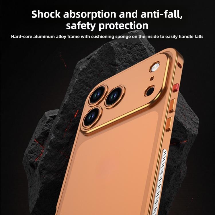Ốp lưng điện thoại khung kim loại hợp kim siêu mỏng chống sốc, dành cho iPhone 17 Pro Max, iPhone 17 Pro