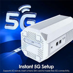 WAVLINK WL-WNF100X3NR-B Bộ định tuyến 5G WiFi 6 phiên bản châu Âu có khe cắm Nano SIM, phích cắm EU, phích cắm UK