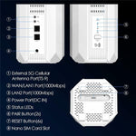 WAVLINK WL-WNF100X3NR-B Bộ định tuyến 5G WiFi 6 phiên bản châu Âu có khe cắm Nano SIM, phích cắm EU, phích cắm UK