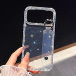 Ốp lưng điện thoại có vòng đeo tay đính đá lấp lánh, dành cho iPhone 17 Pro Max