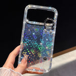 Ốp lưng điện thoại có vòng đeo tay đính đá lấp lánh, dành cho iPhone 17 Pro Max
