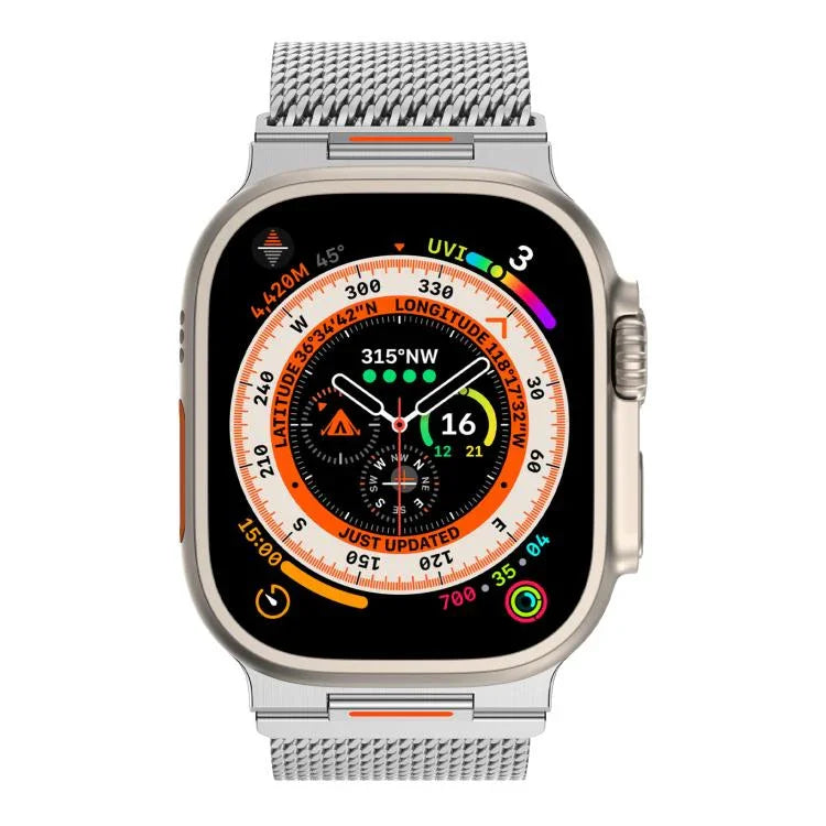 Dây đồng hồ Milan lưới thô từ tính Vitality, dành cho Apple Watch 42 / 44 / 45 / 46 / 49mm