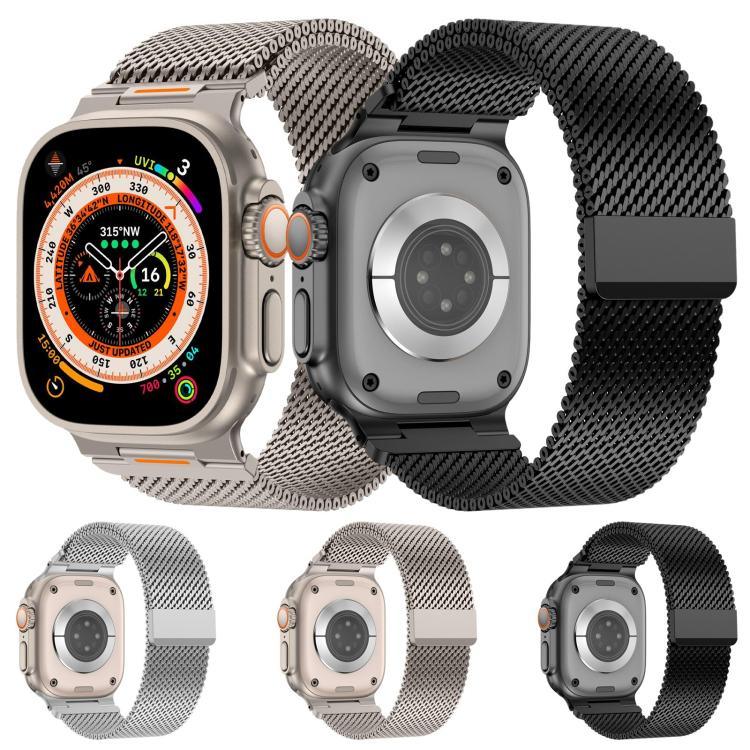 Dây đồng hồ Milan lưới thô từ tính Vitality, dành cho Apple Watch 42 / 44 / 45 / 46 / 49mm