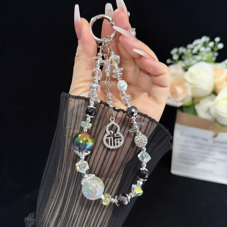 Dây đeo điện thoại ngọc trai vàng, bạc, vàng