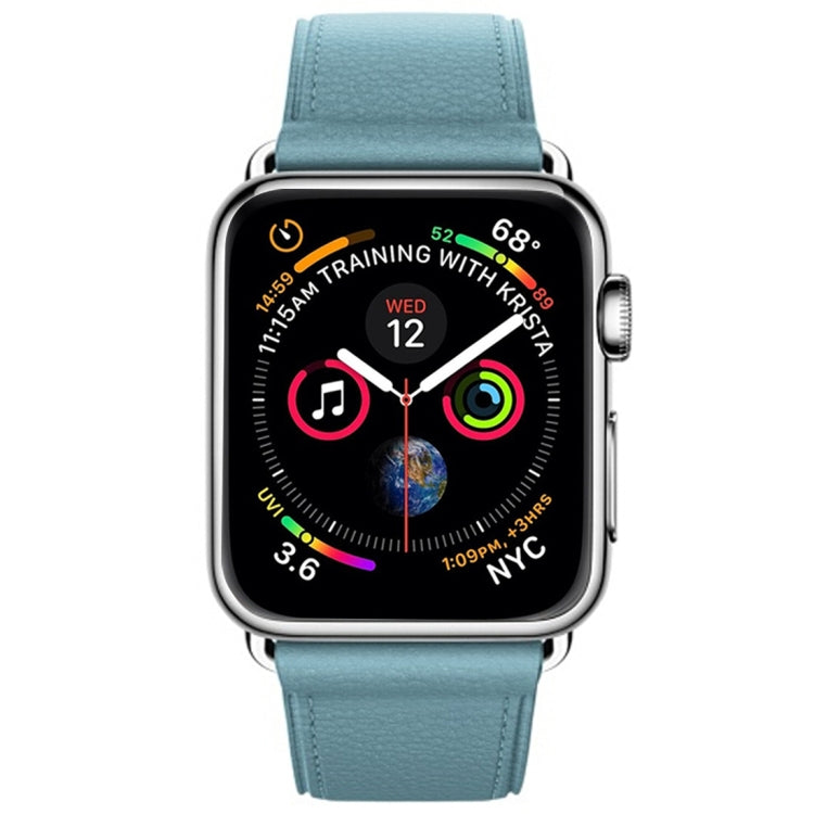 Dây đeo cổ tay da nút cổ điển cho Apple Watch Series 3 & 2 & 1 38mm
