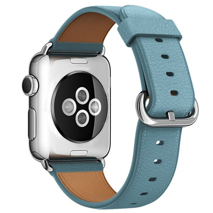 Dây đeo cổ tay da nút cổ điển cho Apple Watch Series 3 & 2 & 1 38mm