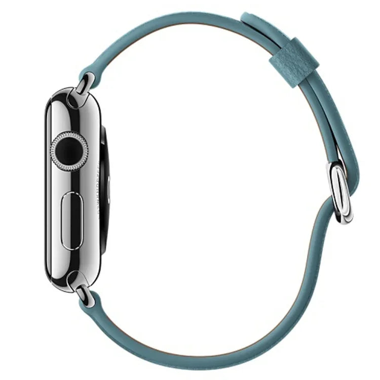 Dây đeo cổ tay da nút cổ điển cho Apple Watch Series 3 & 2 & 1 38mm