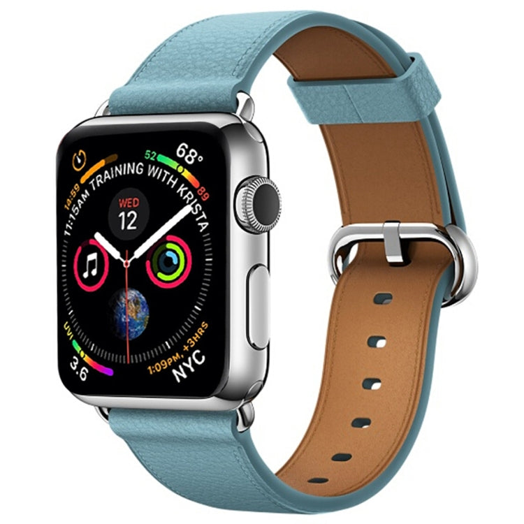 Dây đeo cổ tay da nút cổ điển cho Apple Watch Series 3 & 2 & 1 38mm