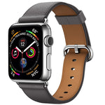 Dây đeo cổ tay da nút cổ điển cho Apple Watch Series 3 & 2 & 1 38mm