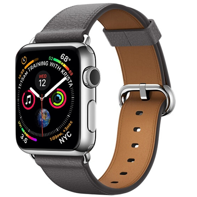 Dây đeo cổ tay da nút cổ điển cho Apple Watch Series 3 & 2 & 1 38mm