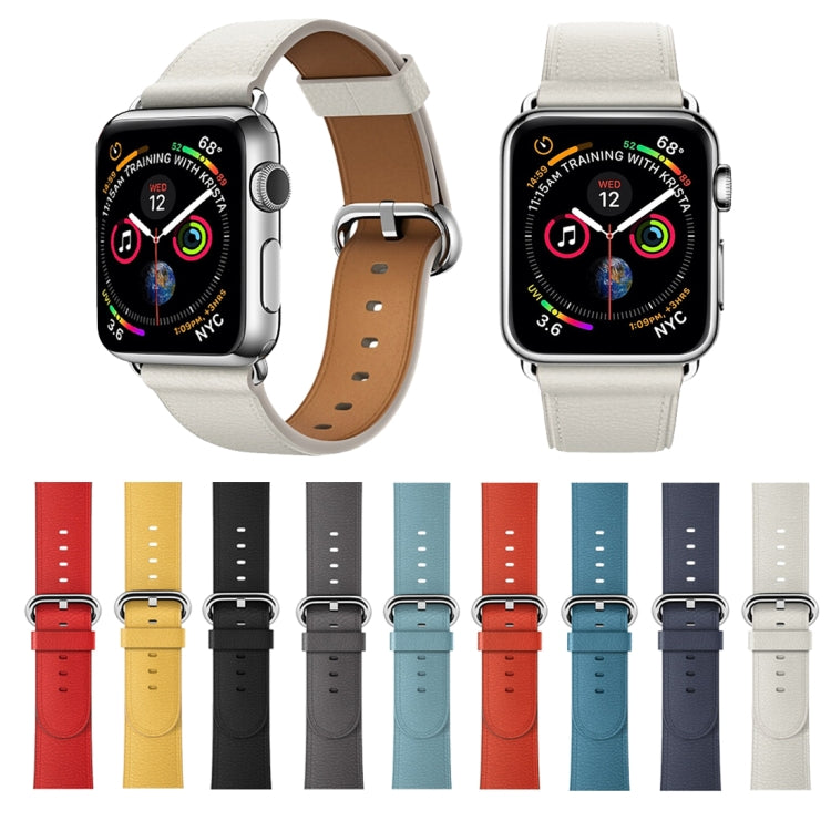 Dây đeo cổ tay da nút cổ điển cho Apple Watch Series 3 & 2 & 1 38mm