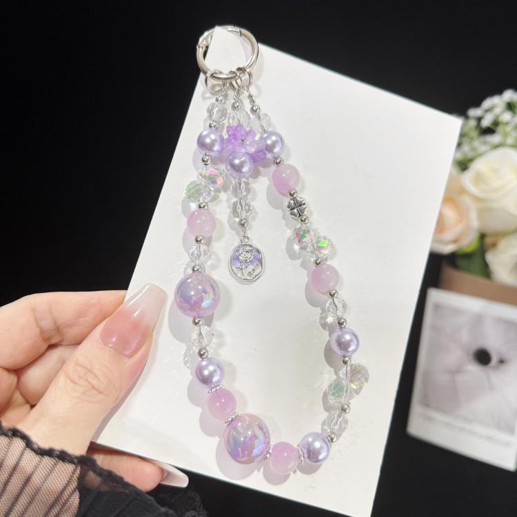 Stellar Rose Gold Pearl Bracelet, Purple, Pink