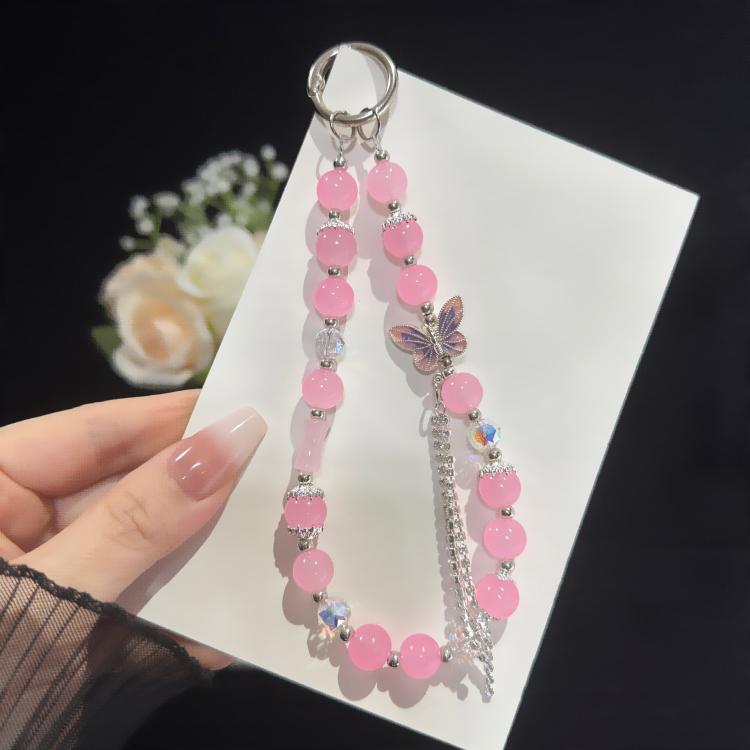 Vòng tay bông khoan ngọc trai và bướm, Hồng, Xanh lá
