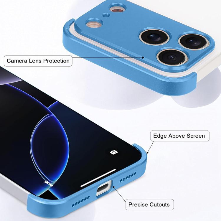 Ốp lưng điện thoại siêu mỏng không viền hợp kim titan chống sốc bốn góc, dành cho iPhone 17 Pro Max, dành cho iPhone 17 Pro, dành cho iPhone 17, dành cho iPhone Air