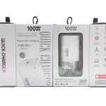 TE-PD46 GaN 100W PD 45W Fully Compatible Charger with Type-C to Type-C Data Cable，EU Plug