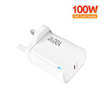 Bộ sạc tương thích hoàn toàn TE-PD46 GaN 100W PD 45W kèm cáp dữ liệu Type-C to Type-C, phích cắm Anh