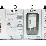 Bộ sạc tương thích hoàn toàn TE-PD46 GaN 100W PD 45W kèm cáp dữ liệu Type-C to Type-C, phích cắm Anh