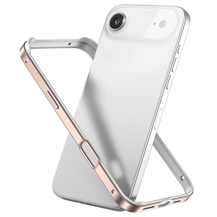 Ốp khung điện thoại silicone kết hợp kim loại chống sốc bốn góc có làm mát, dành cho iPhone 17 Pro Max, dành cho iPhone 17 Pro, dành cho iPhone 17, dành cho iPhone Air