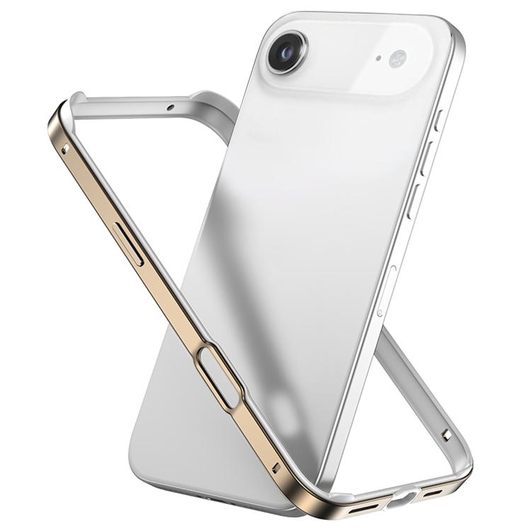 Ốp khung điện thoại silicone kết hợp kim loại chống sốc bốn góc có làm mát, dành cho iPhone 17 Pro Max, dành cho iPhone 17 Pro, dành cho iPhone 17, dành cho iPhone Air