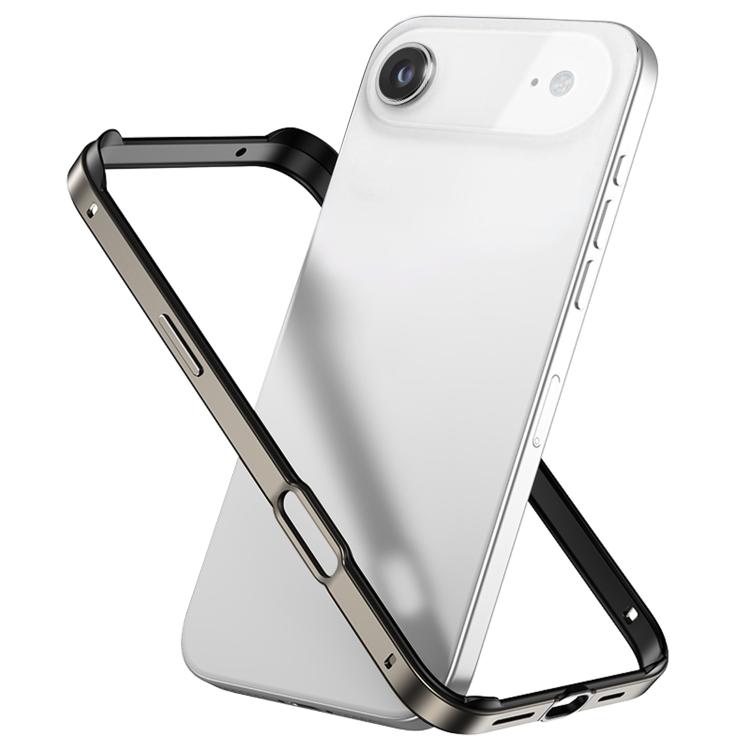 Ốp khung điện thoại silicone kết hợp kim loại chống sốc bốn góc có làm mát, dành cho iPhone 17 Pro Max, dành cho iPhone 17 Pro, dành cho iPhone 17, dành cho iPhone Air