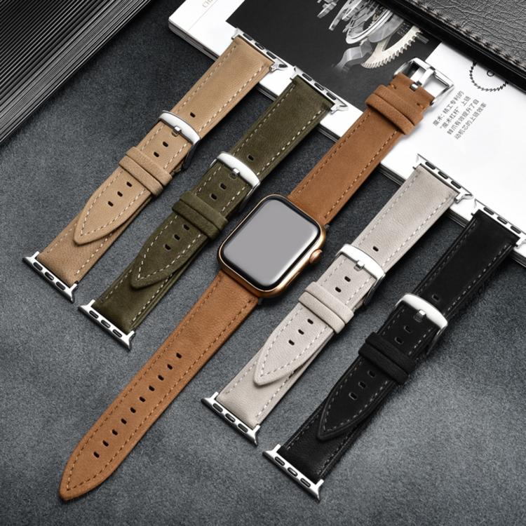 Dây đồng hồ da thật lộn hai mặt, Dành cho Apple Watch 46mm / 49mm / 45mm / 44mm, Dành cho Apple Watch 42mm / 41mm / 40mm / 38mm
