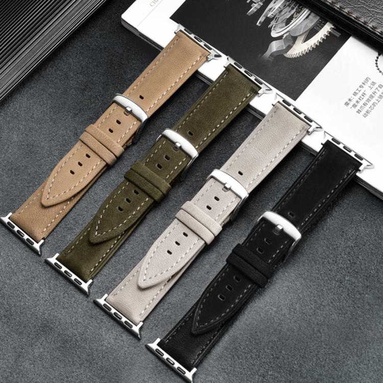 Dây đồng hồ da thật lộn hai mặt, Dành cho Apple Watch 46mm / 49mm / 45mm / 44mm, Dành cho Apple Watch 42mm / 41mm / 40mm / 38mm