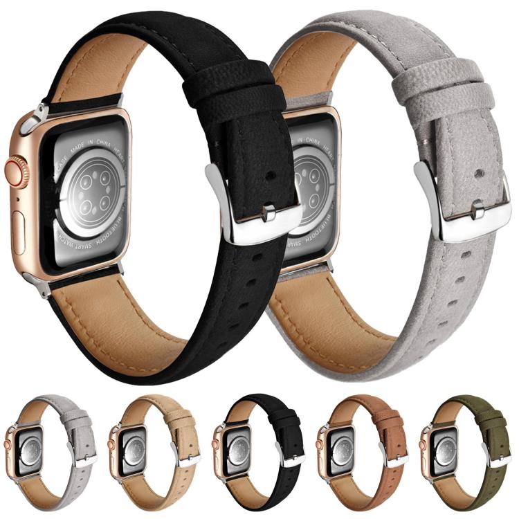 Dây đồng hồ da thật lộn hai mặt, Dành cho Apple Watch 46mm / 49mm / 45mm / 44mm, Dành cho Apple Watch 42mm / 41mm / 40mm / 38mm