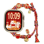 Dây đồng hồ bện dây hạt năm mới, Dành cho Apple Watch 46mm / 49mm / 45mm / 44mm, Dành cho Apple Watch 42mm / 41mm / 40mm / 38mm