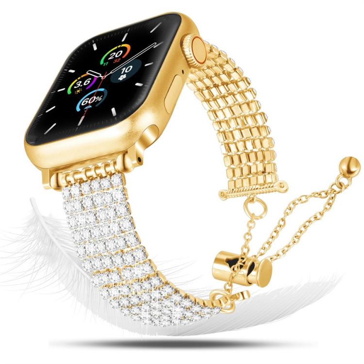Dây đồng hồ kim loại đính kim cương sang trọng khóa móc, Dành cho Apple Watch 46mm / 49mm / 45mm / 44mm, Dành cho Apple Watch 42mm / 41mm / 40mm / 38mm