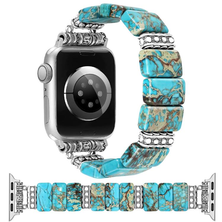 Dây đồng hồ vòng tay gốm đá hoàng gia, Dành cho Apple Watch 46mm / 49mm / 45mm / 44mm, Dành cho Apple Watch 42mm / 41mm / 40mm / 38mm