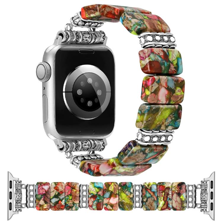 Dây đồng hồ vòng tay gốm đá hoàng gia, Dành cho Apple Watch 46mm / 49mm / 45mm / 44mm, Dành cho Apple Watch 42mm / 41mm / 40mm / 38mm