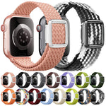 Dây đồng hồ nylon dệt khóa nam châm kiểu hiện đại, cho Apple Watch 46mm / 49mm / 45mm / 44mm, cho Apple Watch 42mm / 41mm / 40mm / 38mm
