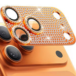 Kalebol Miếng dán kính cường lực kim loại mờ toàn diện bảo vệ ống kính camera kim cương sáng, Dành cho iPhone 17 Pro Max, Dành cho iPhone 17 Pro