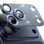 Kalebol Miếng dán kính cường lực kim loại mờ toàn diện bảo vệ ống kính camera kim cương sáng, Dành cho iPhone 17 Pro Max, Dành cho iPhone 17 Pro
