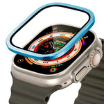 Miếng dán kính cường lực khung kim loại titanium cho Apple Watch Ultra 49mm