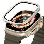 Miếng dán kính cường lực khung kim loại titanium cho Apple Watch Ultra 49mm
