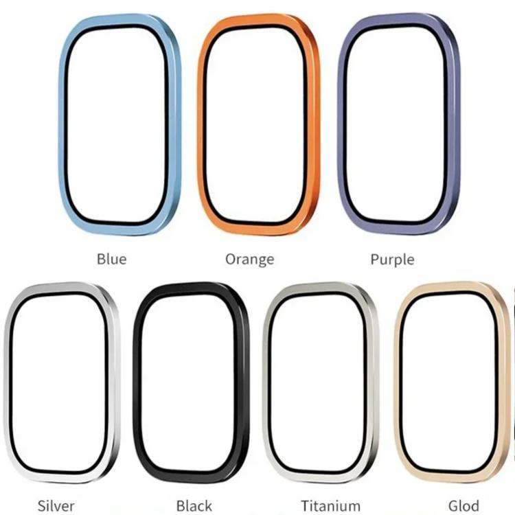 Miếng dán kính cường lực khung kim loại titanium cho Apple Watch Ultra 49mm