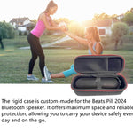 Hộp đựng bảo vệ cứng di động ngoài trời cho loa Bluetooth Beats Pill 2024, dành cho Beats Pill 2024