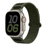 Dây đồng hồ silicone từ tính hình bầu dục, dành cho Apple Watch 46mm / 49mm / 45mm / 44mm, dành cho Apple Watch 42mm / 41mm / 40mm / 38mm