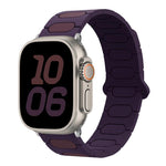 Dây đồng hồ silicone từ tính hình bầu dục, dành cho Apple Watch 46mm / 49mm / 45mm / 44mm, dành cho Apple Watch 42mm / 41mm / 40mm / 38mm