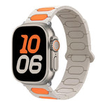 Dây đồng hồ silicone từ tính hình bầu dục, dành cho Apple Watch 46mm / 49mm / 45mm / 44mm, dành cho Apple Watch 42mm / 41mm / 40mm / 38mm