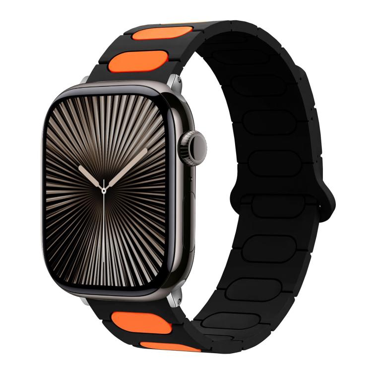 Dây đồng hồ silicone từ tính hình bầu dục, dành cho Apple Watch 46mm / 49mm / 45mm / 44mm, dành cho Apple Watch 42mm / 41mm / 40mm / 38mm