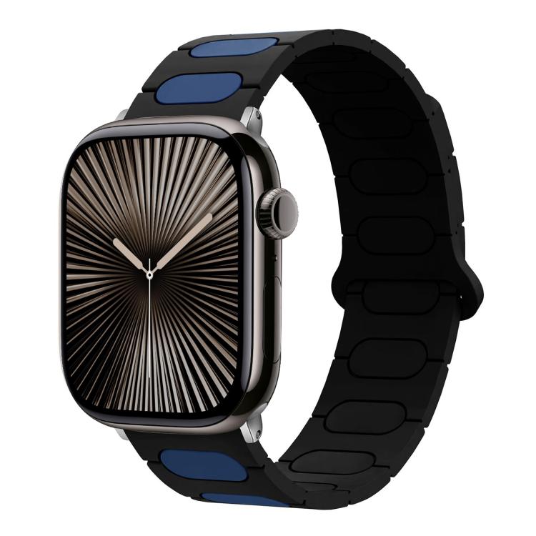 Dây đồng hồ silicone từ tính hình bầu dục, dành cho Apple Watch 46mm / 49mm / 45mm / 44mm, dành cho Apple Watch 42mm / 41mm / 40mm / 38mm