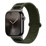 Dây đồng hồ silicone từ tính hình bầu dục, dành cho Apple Watch 46mm / 49mm / 45mm / 44mm, dành cho Apple Watch 42mm / 41mm / 40mm / 38mm